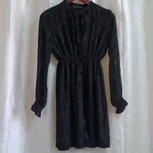 ZARA VELVET BUTTON DOWN DRESS SIZE S